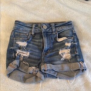 American Eagle next level stretch jean shorts. Size 0. In great condition.